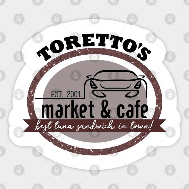 Torettos Market and Cafe Sticker by mariansar